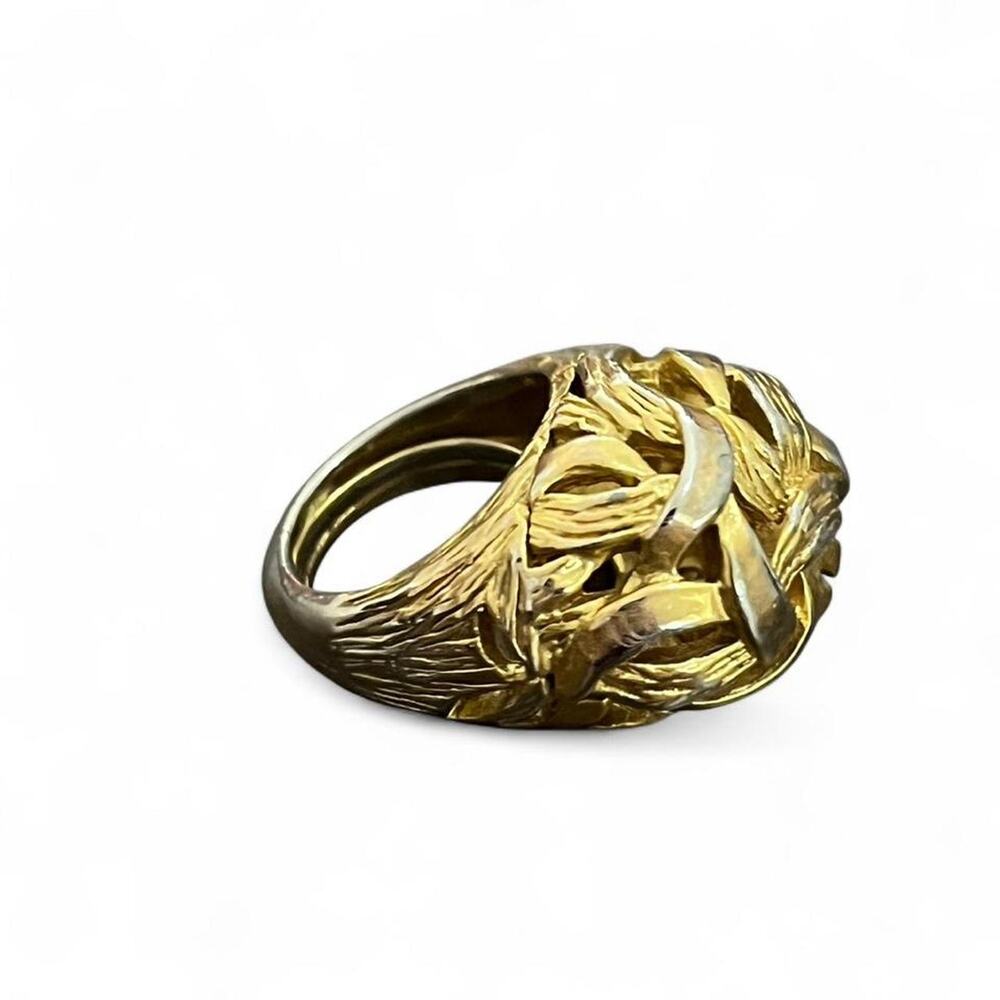 Gold and silver ring with